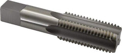 Kennametal - 1-1/2 - 6 UNC 3B 4 Flute Bright Finish High Speed Steel Straight Flute Standard Hand Tap - Bottoming, Right Hand Thread, 6.38" OAL, 3" Thread Length, H4 Limit, Oversize - Exact Tool & Supply