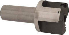 Everede Tool - 2 Inch Diameter, Interchangeable Pilot, Straight 1 Inch Shank Diameter, 3 Insert, Indexable Counterbore - 3.2 Inch Overall Length, TPGH 215 Insert, 7/16 Inch Pilot Hole Diameter Compatibility - Exact Tool & Supply