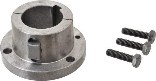 Browning - 1-11/16" Bore, 3/8" Wide Keyway, 3/16" Deep Keyway, B Sprocket Bushing - 2.557 to 2-5/8" Outside Diam, For Use with B5V Sheaves - Exact Tool & Supply