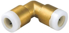 Watts - 1 x 3/4" Outside Diam, Brass Push-to-Connect Tube Union Elbow - Tube to Tube Connection, EPDM O-Ring - Exact Tool & Supply