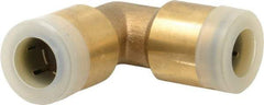 Watts - 1/2" Outside Diam, Brass Push-to-Connect Tube Union Elbow - Tube to Tube Connection, EPDM O-Ring - Exact Tool & Supply