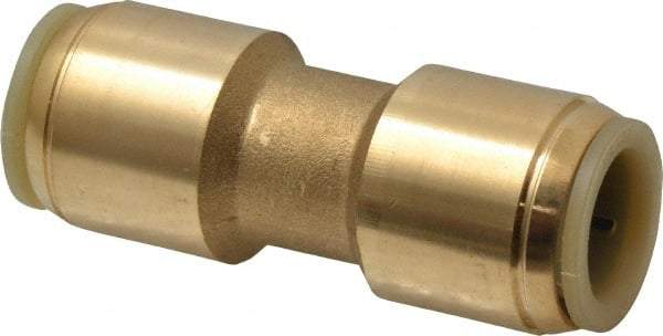 Watts - 1/2" Outside Diam, Brass Push-to-Connect Tube Union - Tube to Tube Connection, EPDM O-Ring - Exact Tool & Supply