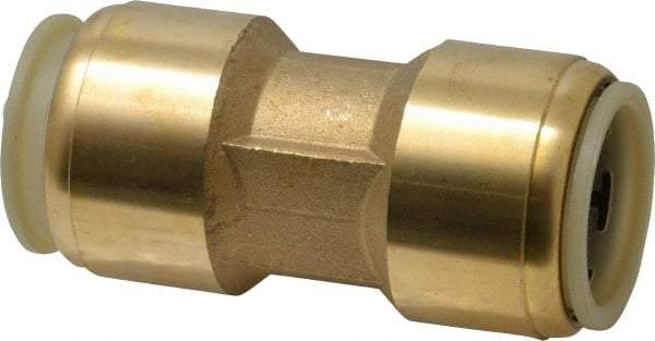 Watts - 1" Outside Diam, Brass Push-to-Connect Tube Union - Tube to Tube Connection, EPDM O-Ring - Exact Tool & Supply