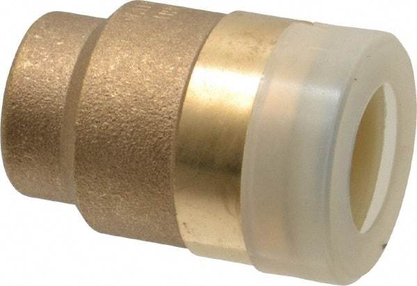 Watts - 1/2" Outside Diam, Brass Push-to-Connect Tube End Stop - Tube to Tube Connection, EPDM O-Ring - Exact Tool & Supply