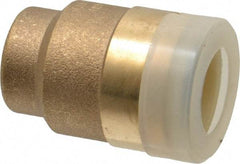 Watts - 1/2" Outside Diam, Brass Push-to-Connect Tube End Stop - Tube to Tube Connection, EPDM O-Ring - Exact Tool & Supply