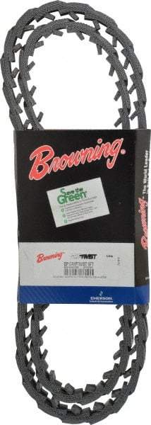 Browning - Section B, 21/32" Wide, 60" Outside Length, Adjustable Replacement Belt - Urethane, Griptwist, No. BP - Exact Tool & Supply