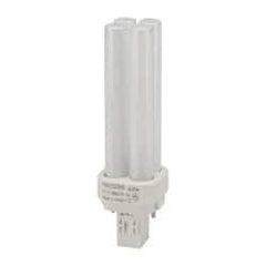 Philips - 13 Watt Fluorescent Commercial/Industrial 2 Pin Lamp - 2,700°K Color Temp, 860 Lumens, 58 Volts, PLC, 10,000 hr Avg Life - Exact Tool & Supply
