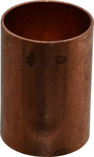 Mueller Industries - 1-1/4" Wrot Copper Pipe Coupling without Stop - C x C, Solder Joint - Exact Tool & Supply
