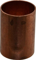 Mueller Industries - 1-1/4" Wrot Copper Pipe Coupling without Stop - C x C, Solder Joint - Exact Tool & Supply