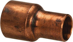 Mueller Industries - 1/4 x 1/8" Wrot Copper Pipe Reducer Coupling - C x C, Solder Joint - Exact Tool & Supply