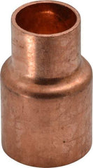 Mueller Industries - 3/4 x 1/2" Wrot Copper Pipe Reducer Coupling - C x C, Solder Joint - Exact Tool & Supply