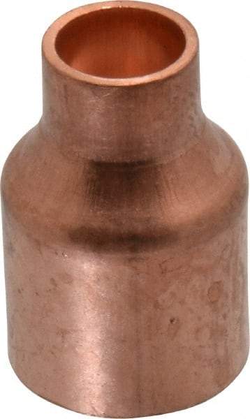 Mueller Industries - 3/4 x 3/8" Wrot Copper Pipe Reducer Coupling - C x C, Solder Joint - Exact Tool & Supply