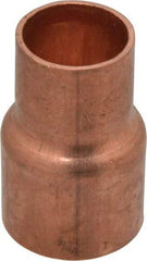 Mueller Industries - 1 x 3/4" Wrot Copper Pipe Reducer Coupling - C x C, Solder Joint - Exact Tool & Supply