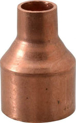 Mueller Industries - 1-1/4 x 1/2" Wrot Copper Pipe Reducer Coupling - C x C, Solder Joint - Exact Tool & Supply