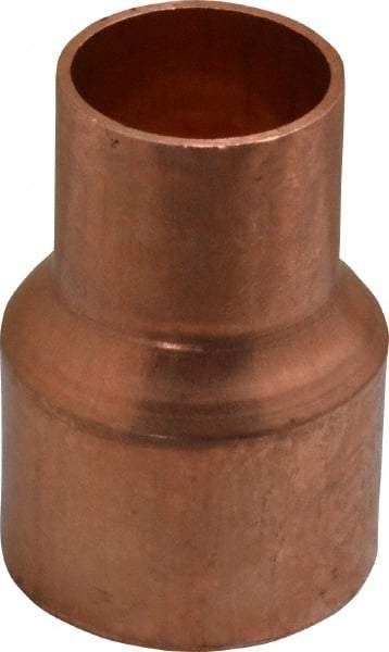 Mueller Industries - 1-1/2 x 1" Wrot Copper Pipe Reducer Coupling - C x C, Solder Joint - Exact Tool & Supply