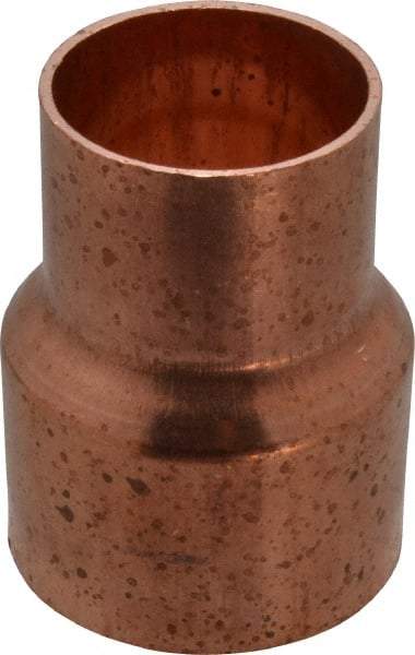 Mueller Industries - 2 x 1-1/2" Wrot Copper Pipe Reducer Coupling - C x C, Solder Joint - Exact Tool & Supply