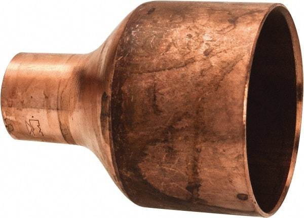 Mueller Industries - 2 x 3/4" Wrot Copper Pipe Reducer Coupling - C x C, Solder Joint - Exact Tool & Supply