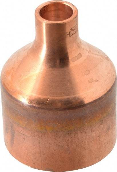 Mueller Industries - 2 x 1/2" Wrot Copper Pipe Reducer Coupling - C x C, Solder Joint - Exact Tool & Supply