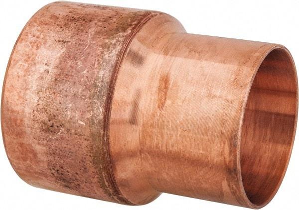 Mueller Industries - 2-1/2 x 2" Wrot Copper Pipe Reducer Coupling - C x C, Solder Joint - Exact Tool & Supply
