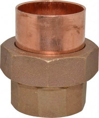 Mueller Industries - 2" Wrot Copper Pipe Union - C x C, Solder Joint - Exact Tool & Supply