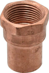 Mueller Industries - 3/4" Wrot Copper Pipe Adapter - C x F, Solder Joint - Exact Tool & Supply