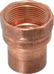 Mueller Industries - 1-1/4" Wrot Copper Pipe Adapter - C x F, Solder Joint - Exact Tool & Supply