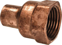 Mueller Industries - 3/8 x 1/2" Wrot Copper Pipe Adapter - C x F, Solder Joint - Exact Tool & Supply