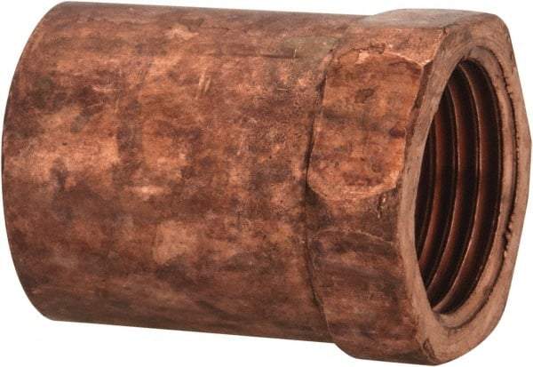 Mueller Industries - 3/4 x 1/2" Wrot Copper Pipe Adapter - C x F, Solder Joint - Exact Tool & Supply