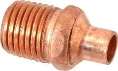 Mueller Industries - 1/4" Wrot Copper Pipe Adapter - C X M, Solder Joint - Exact Tool & Supply