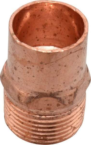 Mueller Industries - 3/4" Wrot Copper Pipe Adapter - C X M, Solder Joint - Exact Tool & Supply