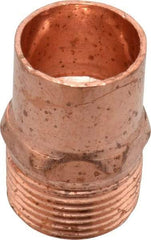 Mueller Industries - 3/4" Wrot Copper Pipe Adapter - C X M, Solder Joint - Exact Tool & Supply