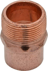 Mueller Industries - 1-1/4" Wrot Copper Pipe Adapter - C X M, Solder Joint - Exact Tool & Supply