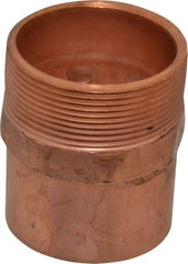 Mueller Industries - 2" Wrot Copper Pipe Adapter - C X M, Solder Joint - Exact Tool & Supply