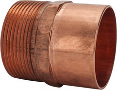 Mueller Industries - 2-1/2" Wrot Copper Pipe Adapter - C X M, Solder Joint - Exact Tool & Supply