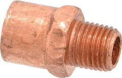 Mueller Industries - 1/2 x 1/4" Wrot Copper Pipe Adapter - C X M, Solder Joint - Exact Tool & Supply