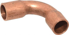 Mueller Industries - 1/8" Wrot Copper Pipe 90° Elbow - C x C, Solder Joint - Exact Tool & Supply
