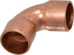 Mueller Industries - 3/8" Wrot Copper Pipe 90° Elbow - C x C, Solder Joint - Exact Tool & Supply