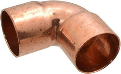 Mueller Industries - 1-1/2" Wrot Copper Pipe 90° Elbow - C x C, Solder Joint - Exact Tool & Supply