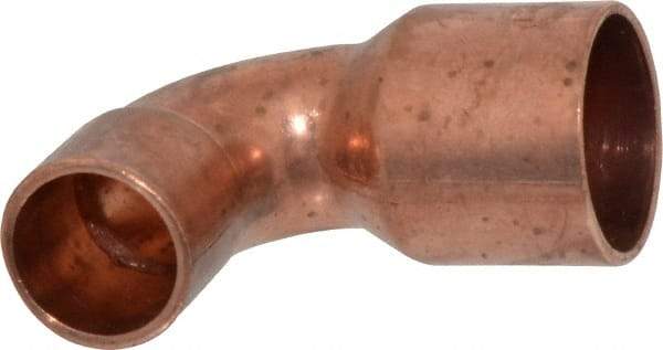 Mueller Industries - 3/4 x 1/2" Wrot Copper Pipe 90° Close Rough Elbow - C x C, Solder Joint - Exact Tool & Supply