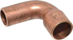 Mueller Industries - 1/4" Wrot Copper Pipe 90° Street Elbow - FTG x C, Solder Joint - Exact Tool & Supply