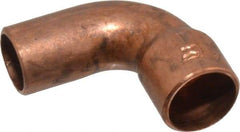 Mueller Industries - 3/8" Wrot Copper Pipe 90° Street Elbow - FTG x C, Solder Joint - Exact Tool & Supply