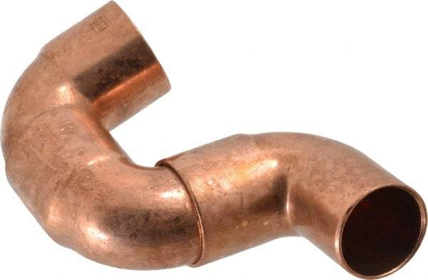 Mueller Industries - 3/4" Wrot Copper Pipe 90° Street Elbow - FTG x C, Solder Joint - Exact Tool & Supply