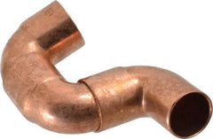 Mueller Industries - 3/4" Wrot Copper Pipe 90° Street Elbow - FTG x C, Solder Joint - Exact Tool & Supply