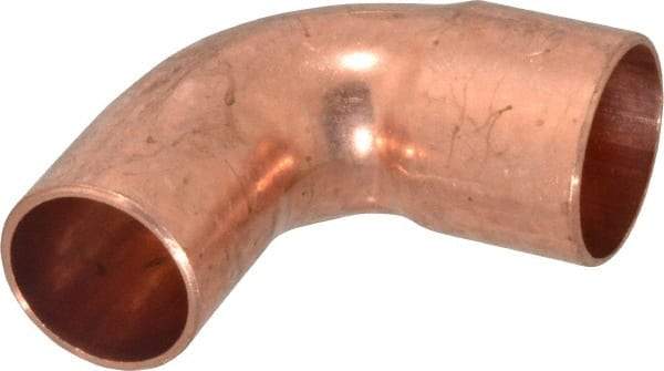 Mueller Industries - 1" Wrot Copper Pipe 90° Street Elbow - FTG x C, Solder Joint - Exact Tool & Supply
