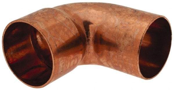 Mueller Industries - 2" Wrot Copper Pipe 90° Street Elbow - FTG x C, Solder Joint - Exact Tool & Supply