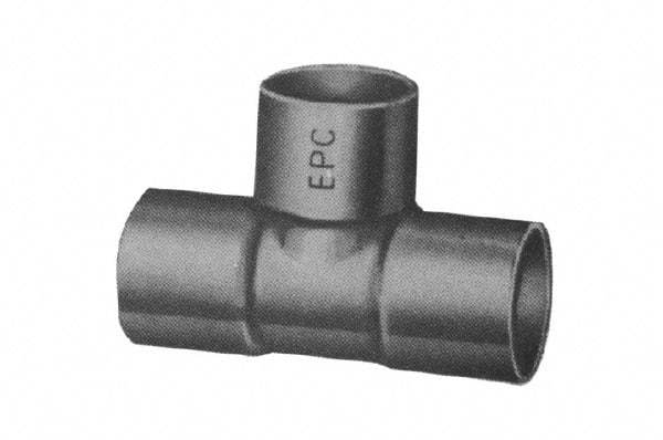 Mueller Industries - 4" Wrot Copper Pipe Tee - C x C x C, Solder Joint - Exact Tool & Supply