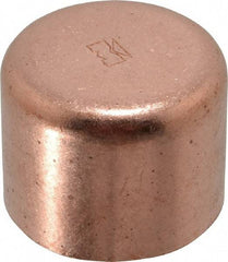 Mueller Industries - 1-1/2" Wrot Copper Pipe Tube Cap - C, Solder Joint - Exact Tool & Supply