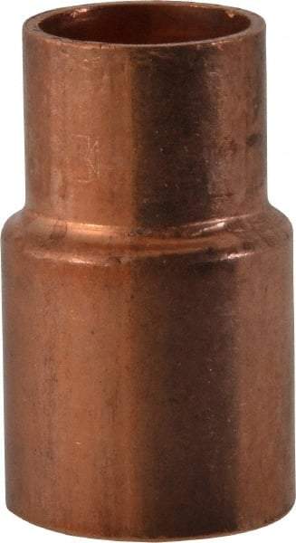 Mueller Industries - 3/4 x 1/2" Wrot Copper Pipe Reducer - FTG x C, Solder Joint - Exact Tool & Supply