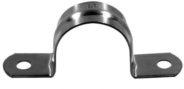 Mueller Industries - 3/8 Pipe, Copper, Pipe or Tube Strap - 2 Mounting Holes - Exact Tool & Supply