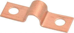 Mueller Industries - 1/4 Pipe, Copper, Pipe or Tube Strap - 2 Mounting Holes - Exact Tool & Supply